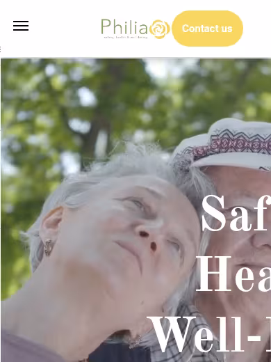 Philia Home Care website