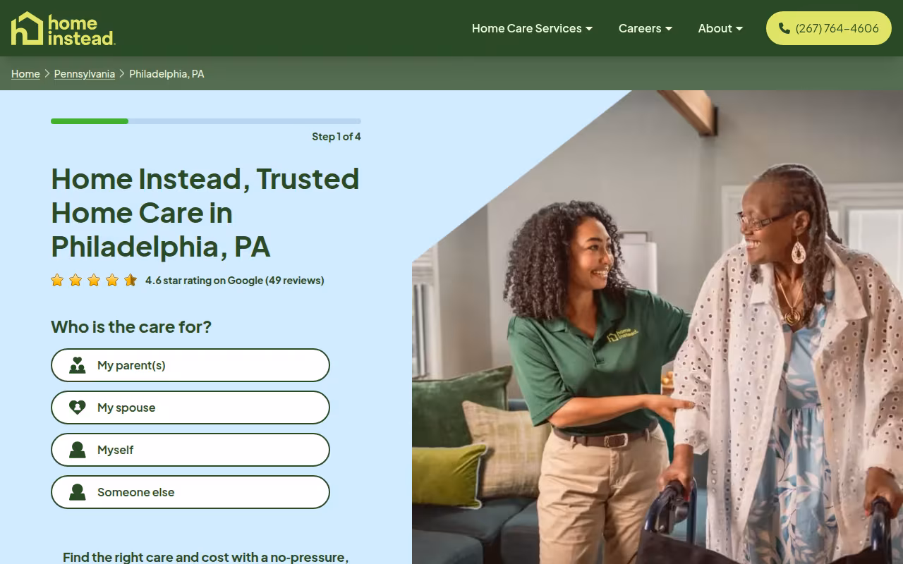 Home Instead website