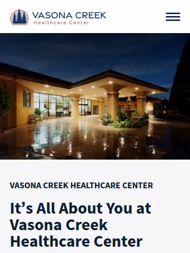 Vasona Creek Healthcare Center website
