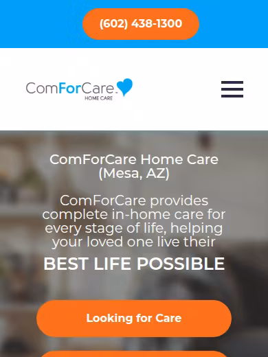 ComForCare Home Care website