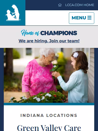 Green Valley Care Center website