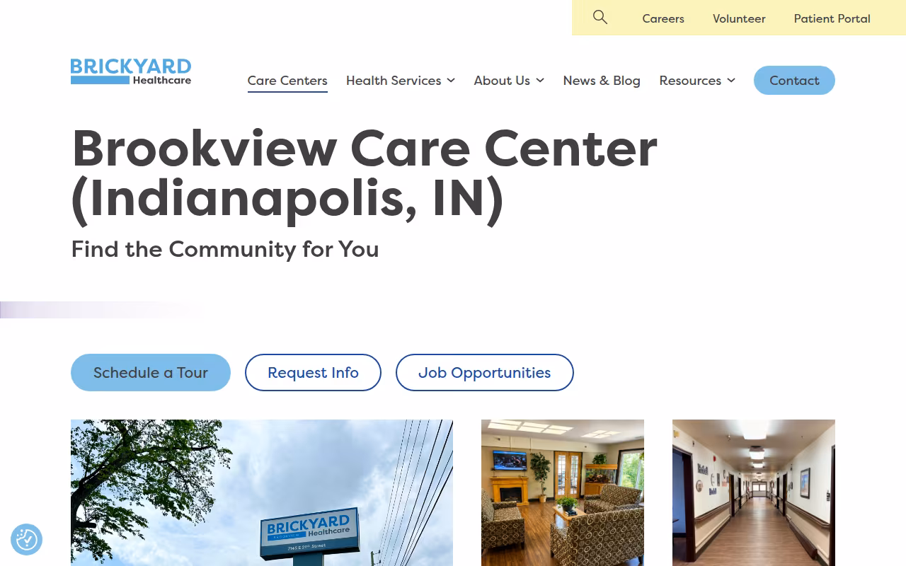 Brickyard Healthcare - Brookview Care Center website