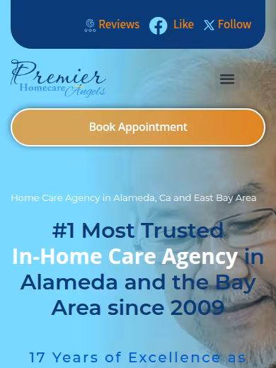 Premier Homecare Angels website