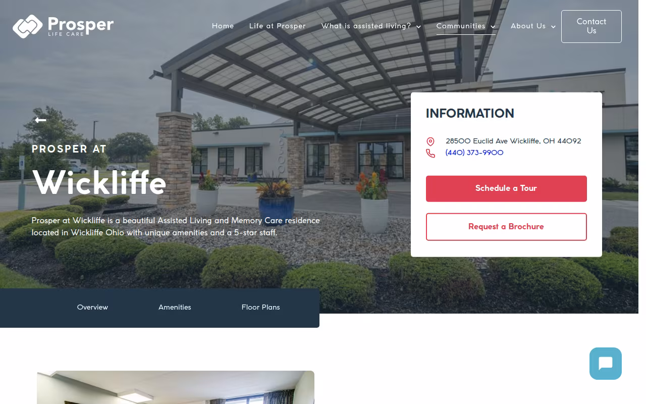Prosper at Wickliffe website