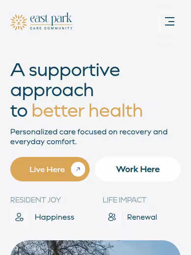 East Park Memory Care Facility website