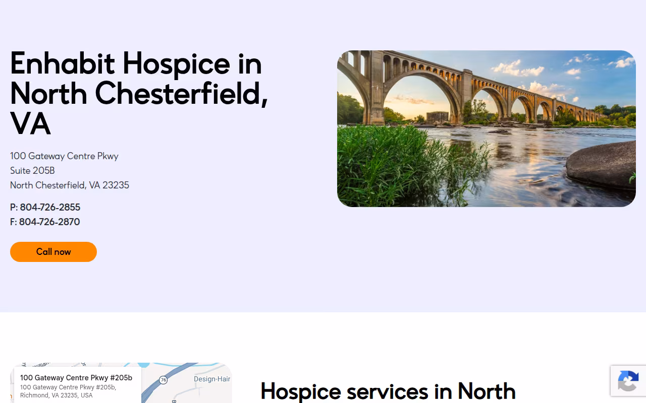 Enhabit Hospice website