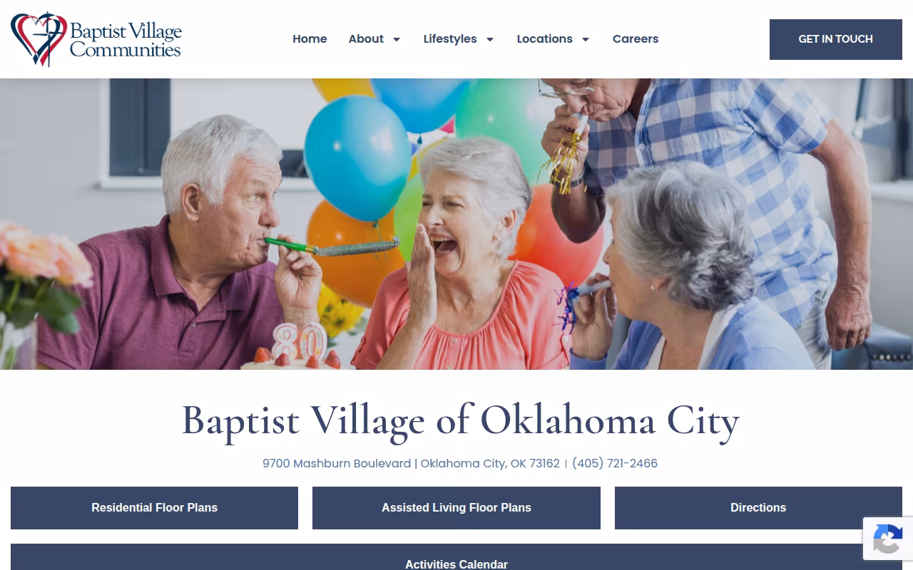 Baptist Village of Oklahoma City website