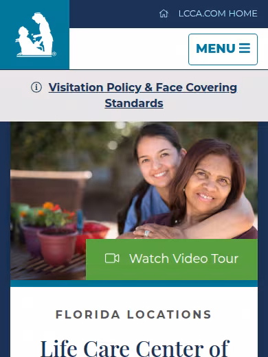 Life Care Center of Jacksonville website