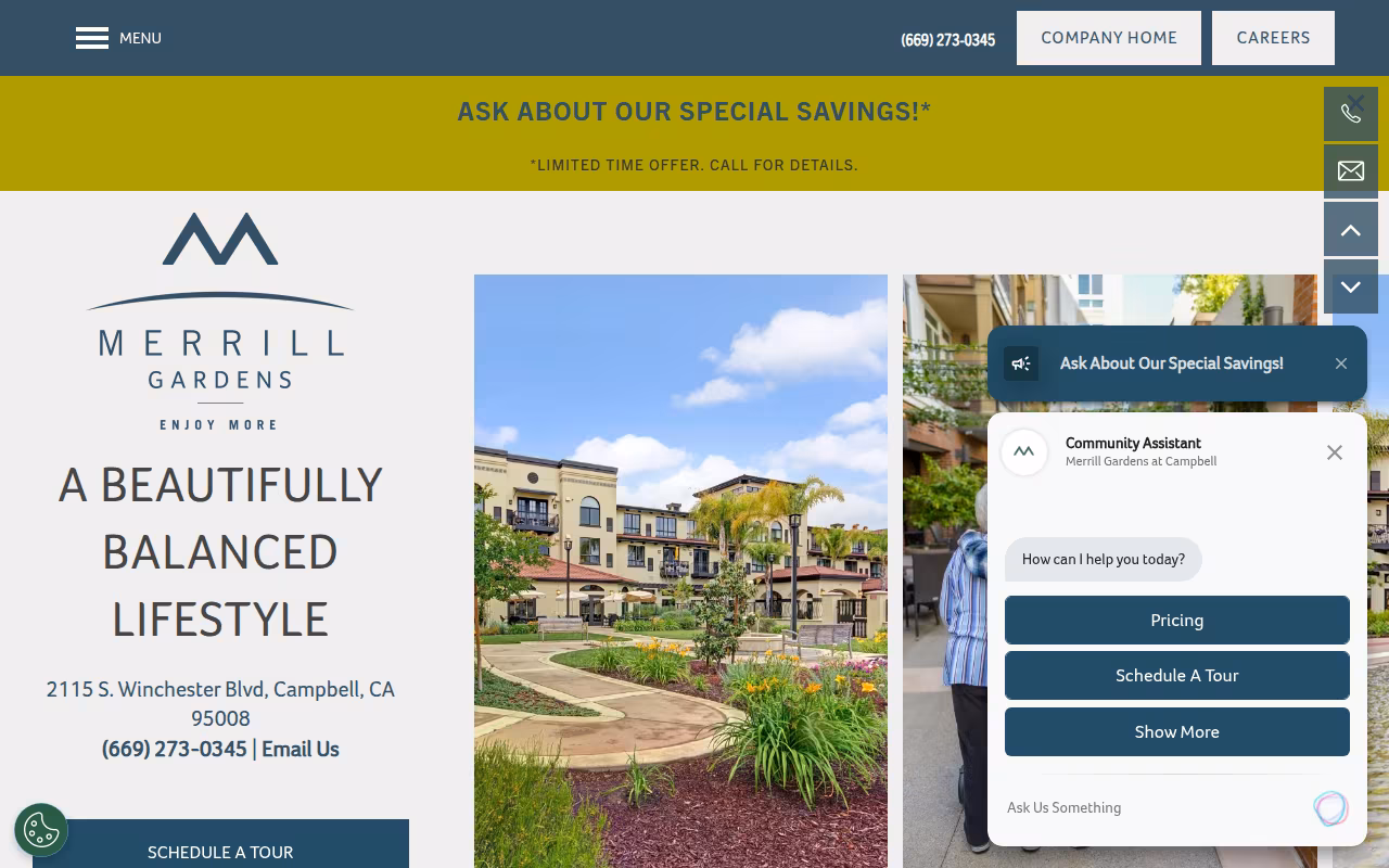 Merrill Gardens at Campbell website