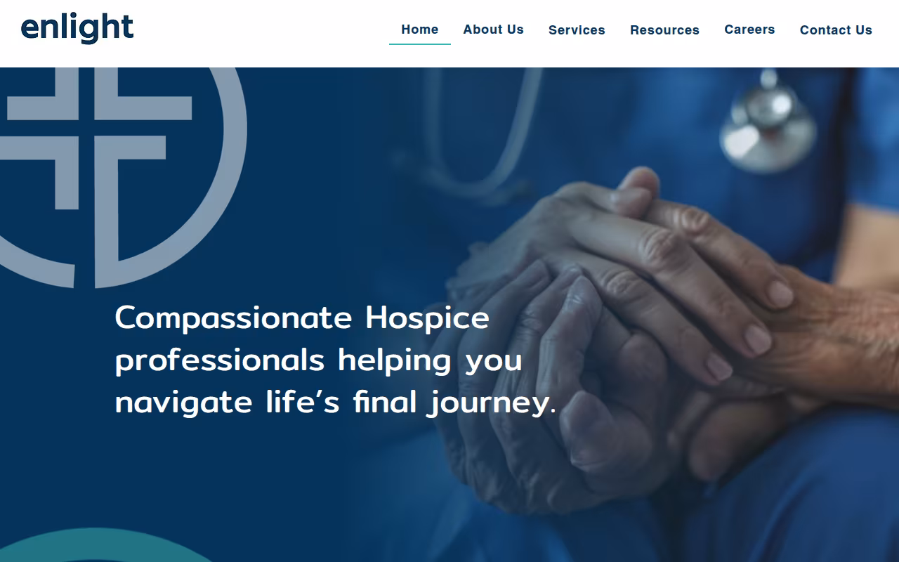 Enlight Hospice & Palliative Care website