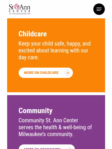 St. Ann Center for Intergenerational Care website