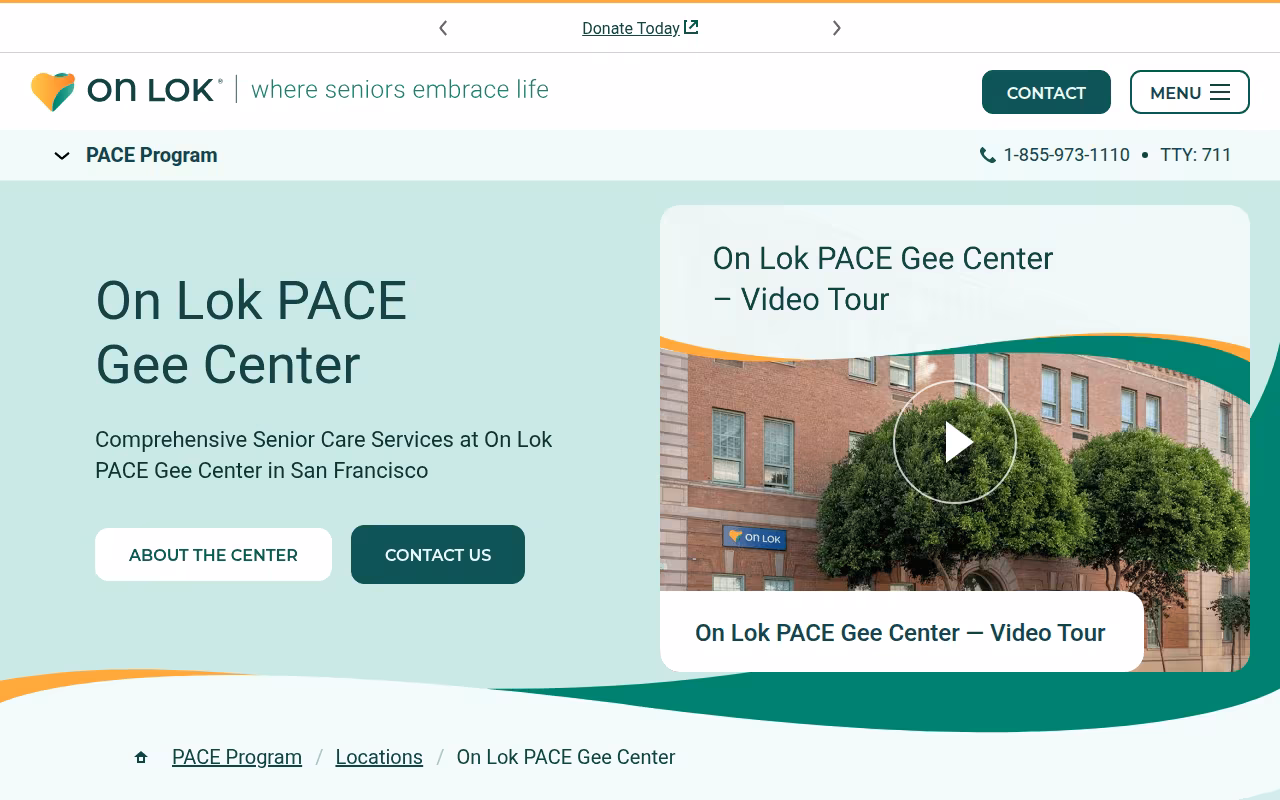 On Lok PACE Gee Center website