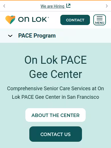 On Lok PACE Gee Center website