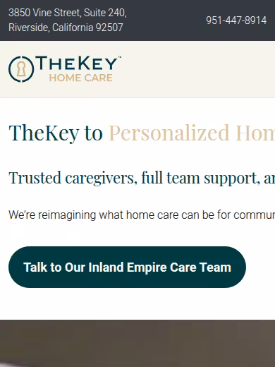 TheKey - Senior Home Care website