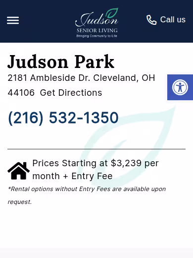 Judson Park, a Judson Senior Living Community website
