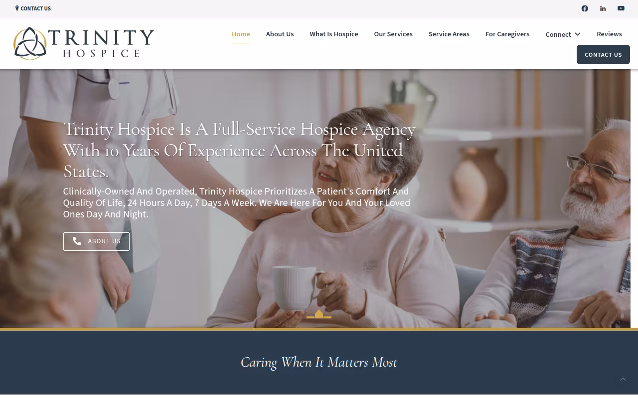 Trinity Hospice website