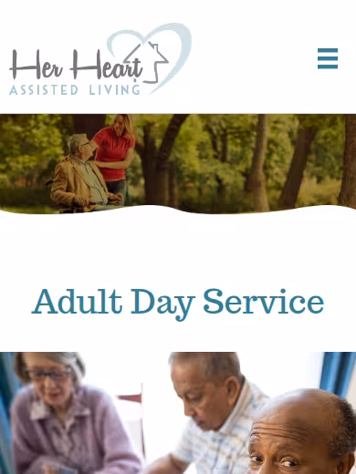 Her Heart Gardens Adult Daytime Care website
