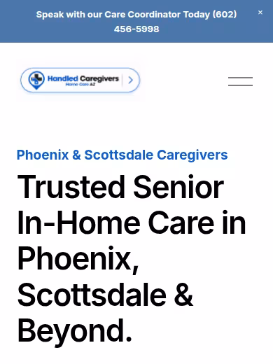Handled Home Care website