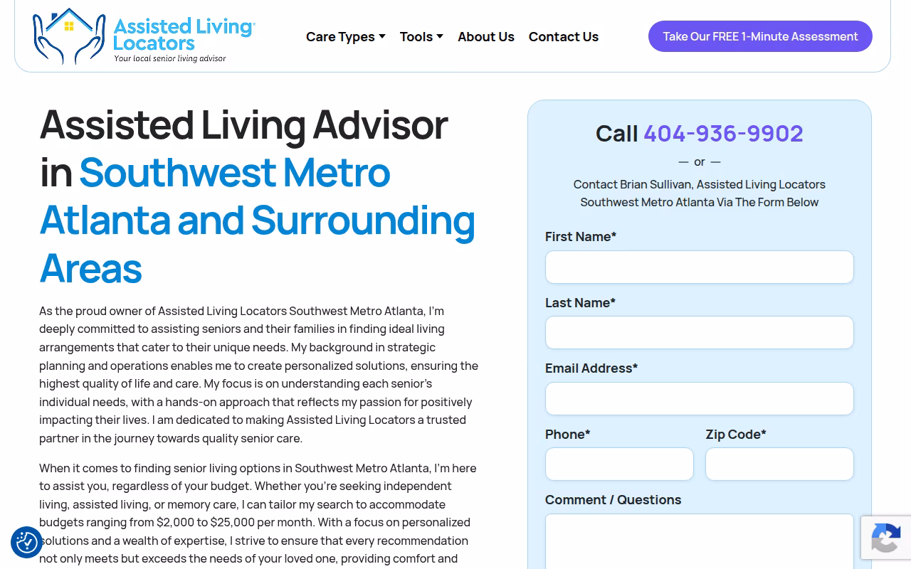 Assisted Living Locators Atlanta website
