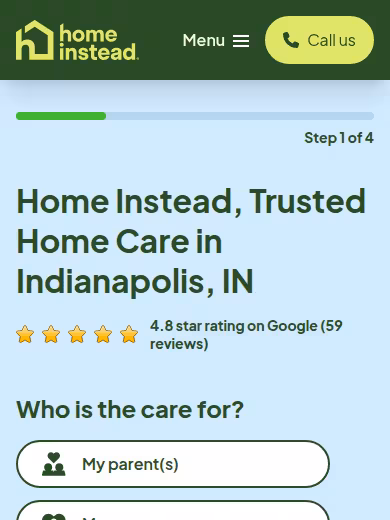Home Instead website