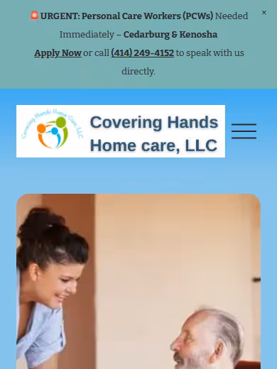 Covering Hands Home Care, LLC website