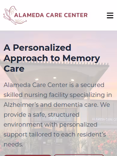 Alameda Care Center website