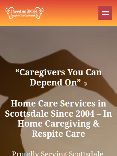 I Need An ANGEL Home Care Services website
