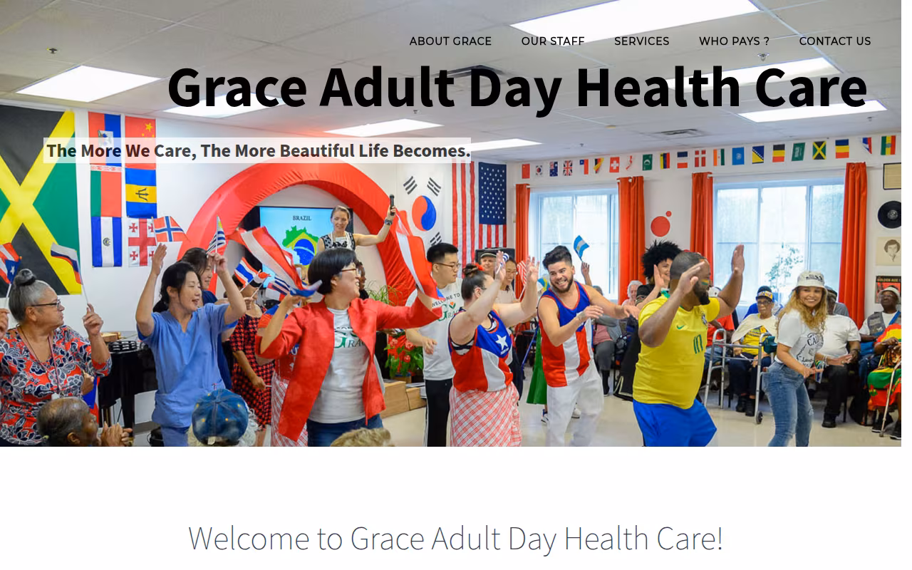 Grace Adult Day Care Center website
