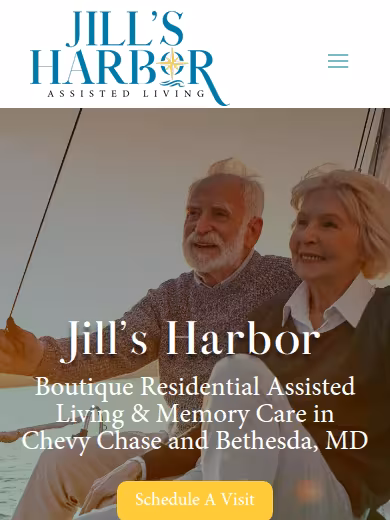 Jill's Harbor Assisted Living website