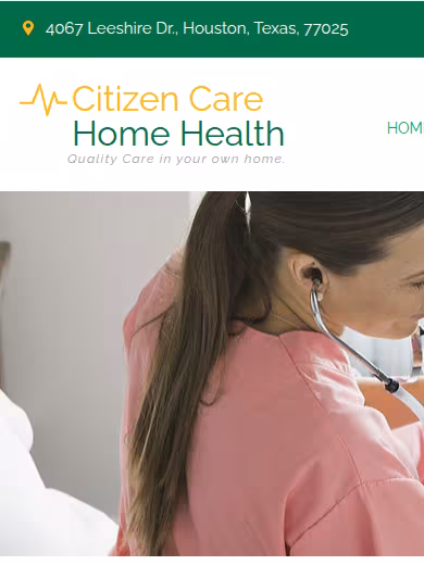 Citizen Care Home Health website