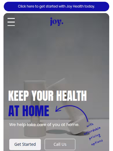 Joy Health website