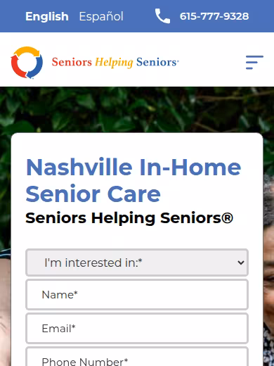 Seniors Helping Seniors Nashville website