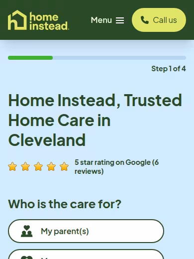 Home Instead website