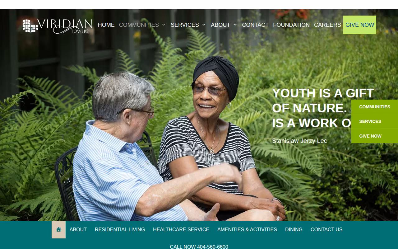 Viridian Towers website