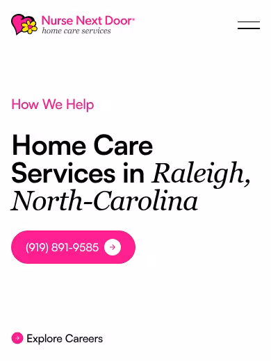 Nurse Next Door Home Care Services - Raleigh, NC website