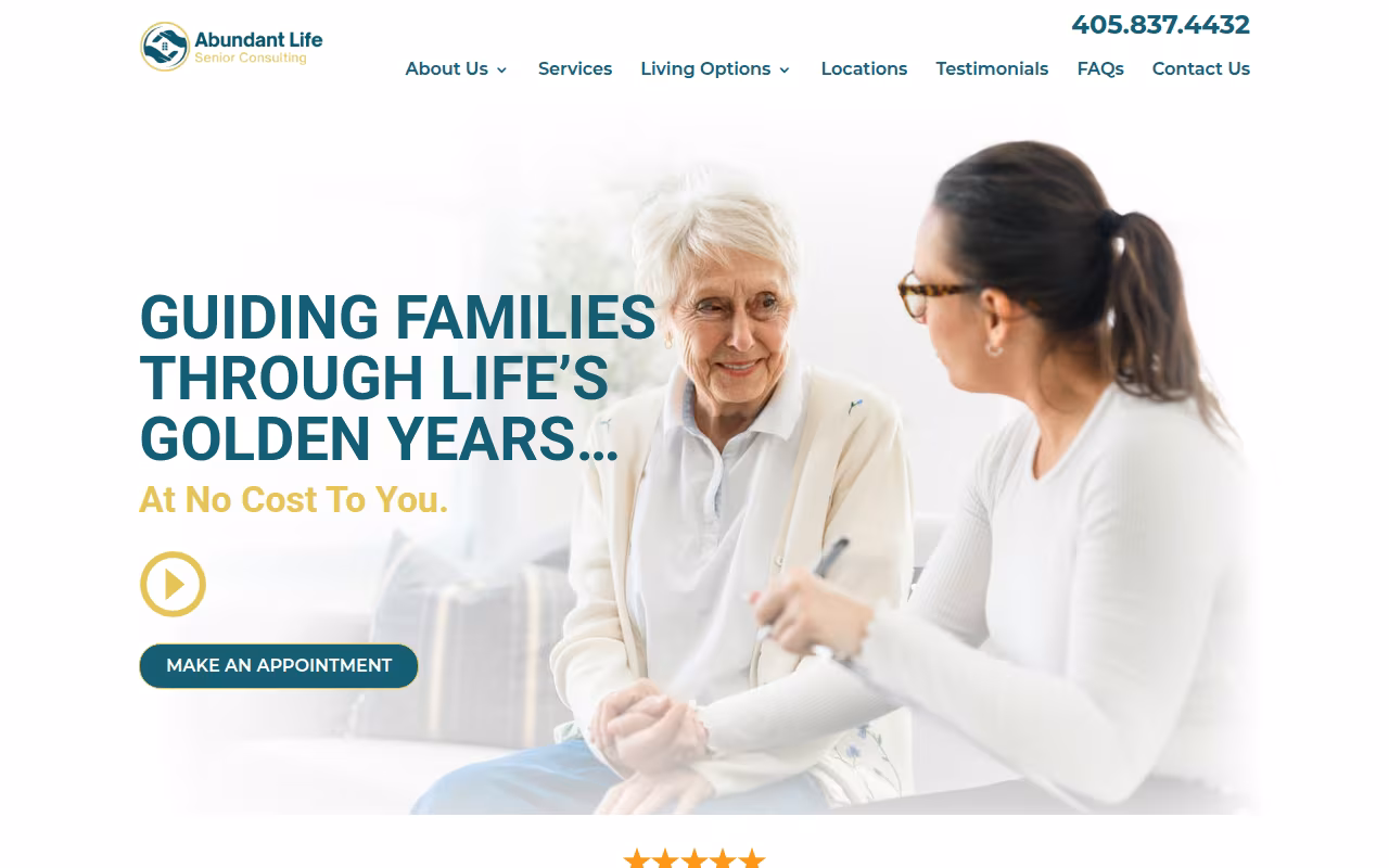 Abundant Life Senior Consulting website