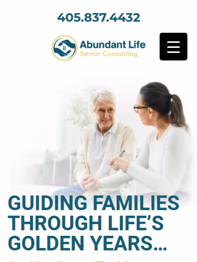 Abundant Life Senior Consulting website