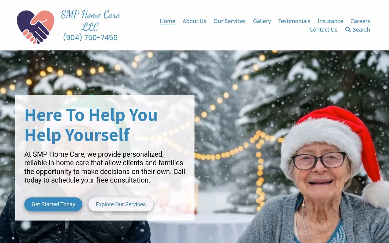 SMP Home Care website
