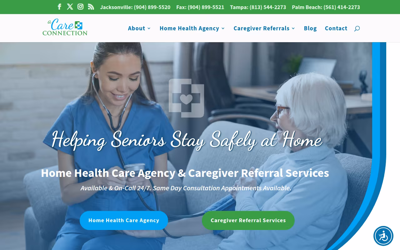 A Care Connection website