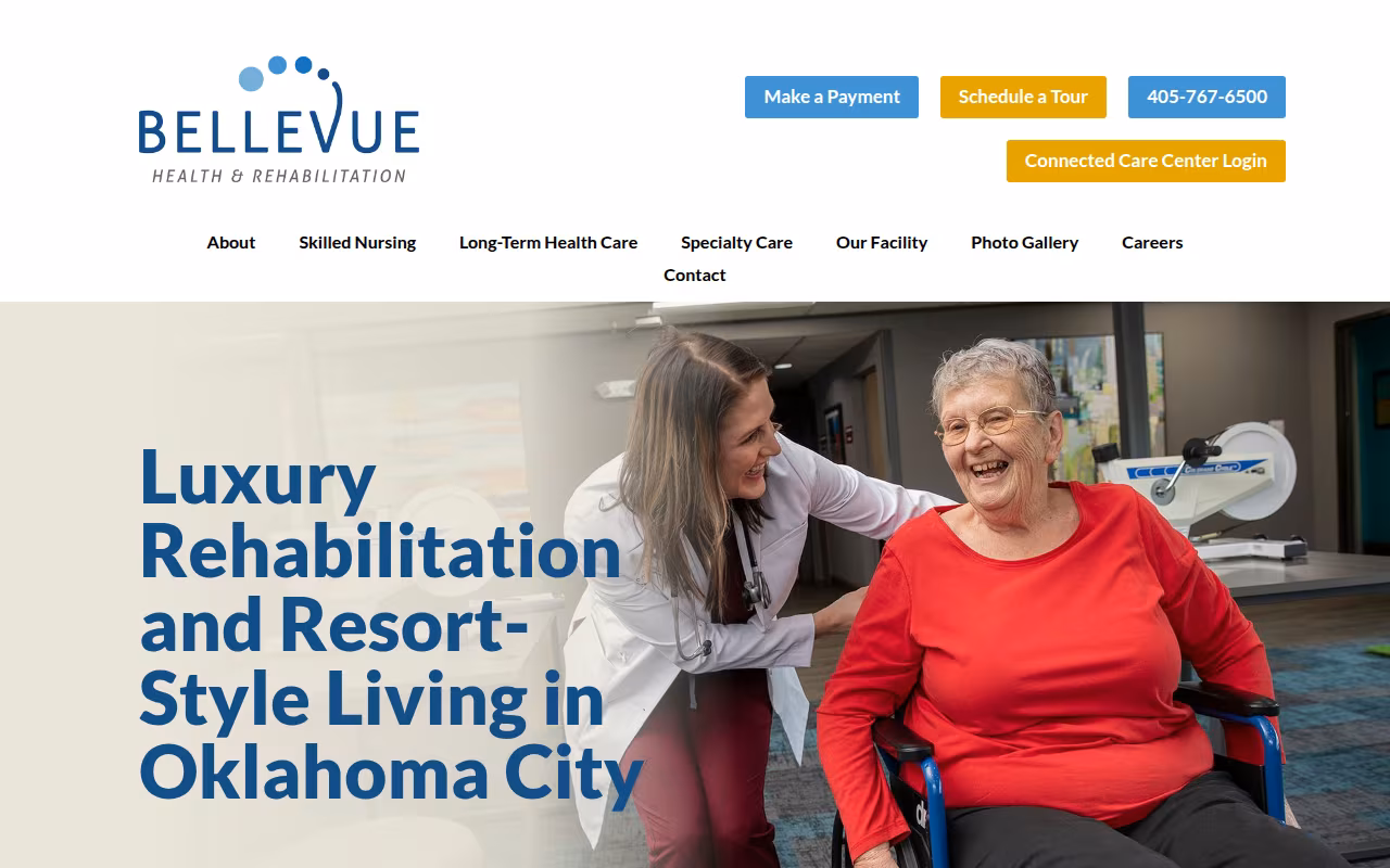 Bellevue Health & Rehab Center website