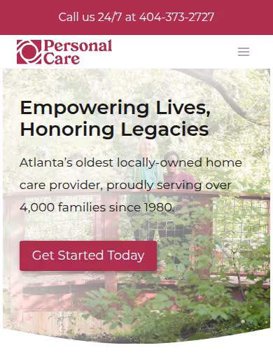 Personal Care, Inc. website