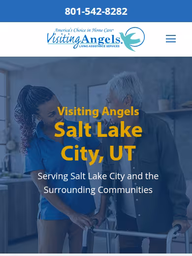 Visiting Angels Senior Home Care Salt Lake City website
