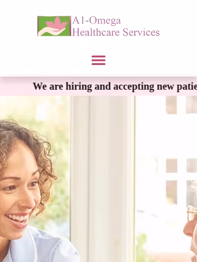 A1-Omega Healthcare services website