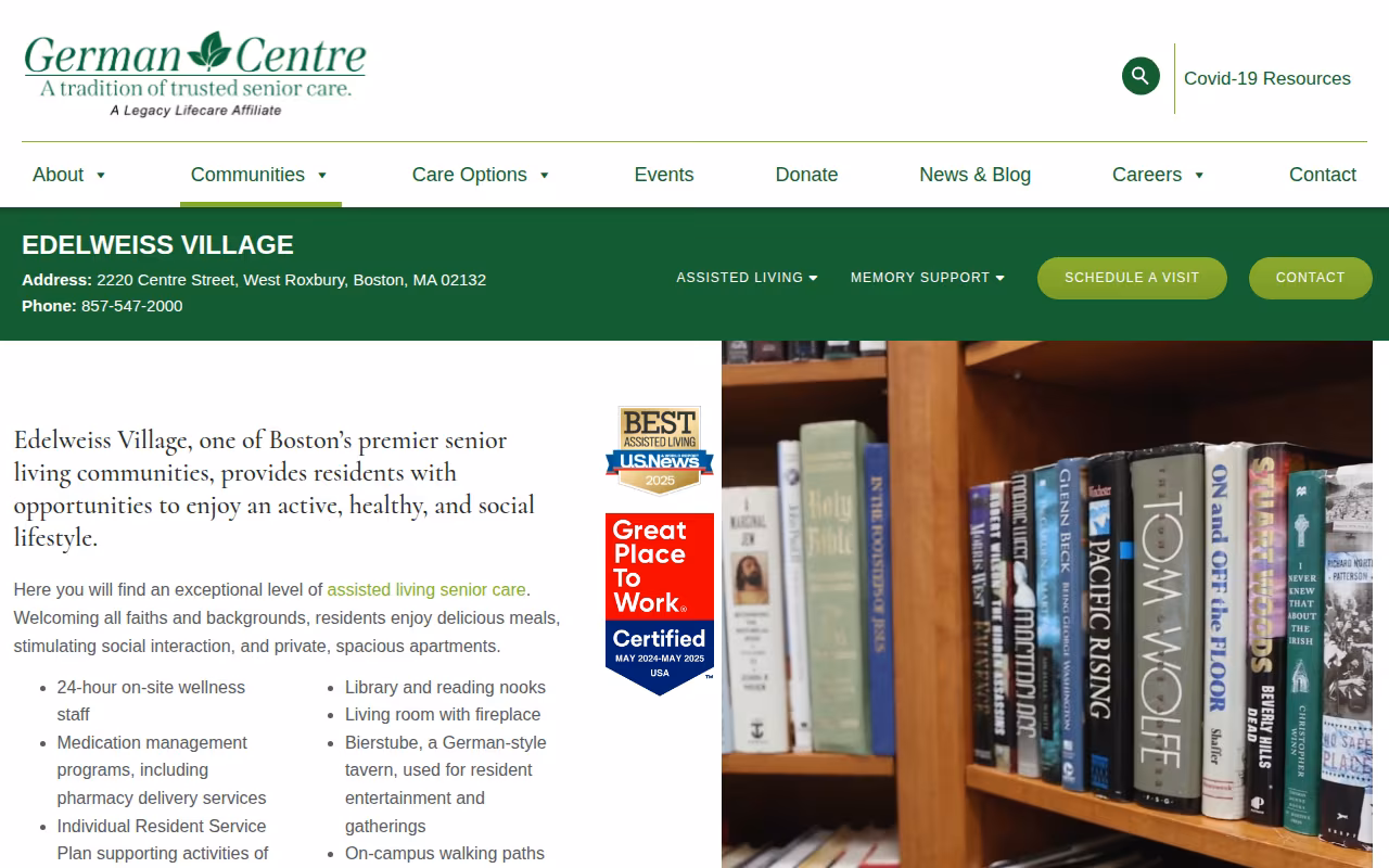 Edelweiss Village website