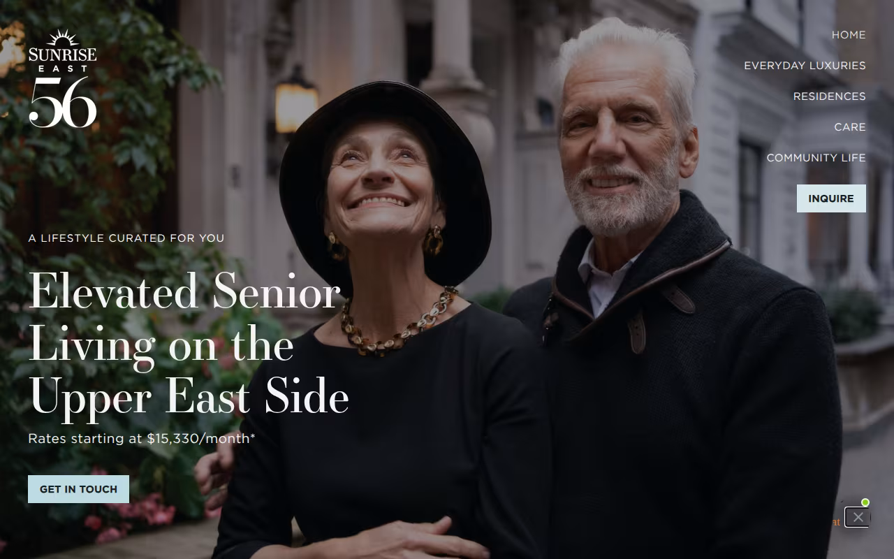 Sunrise at East 56th website