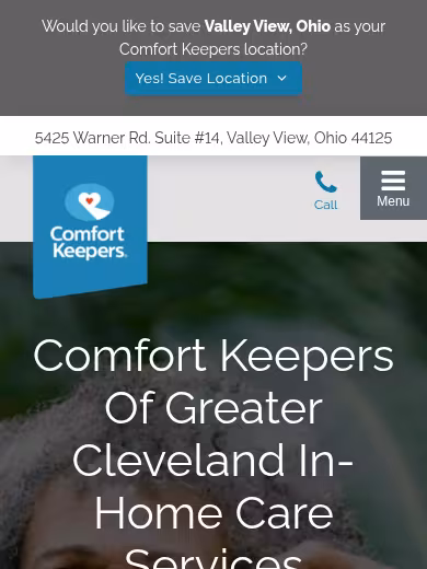 Comfort Keepers of Greater Cleveland website