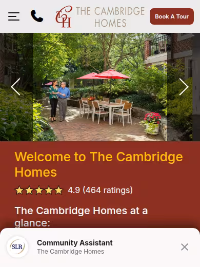 The Cambridge Homes website