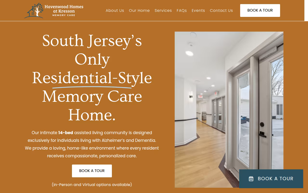 Havenwood Homes at Kresson website