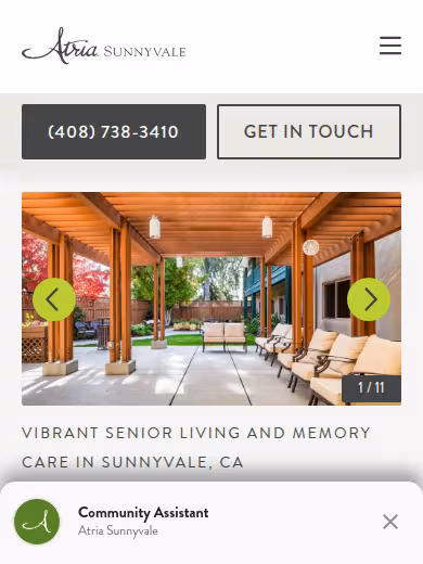 Atria Sunnyvale website