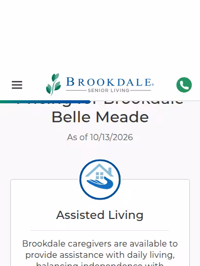 Brookdale Belle Meade website